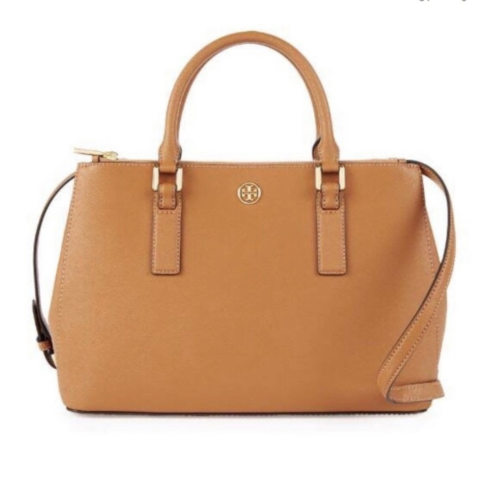 Tory Burch Robinson Medium Double Zipper Safiano